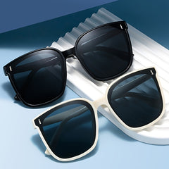 Square Frame Sunglasses For Women Men Mod Rivet Decor Outdoor Glasses UV400