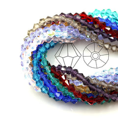 50pcs 6mm Crystal Beads Czech Glass Charms for Jewelry Making