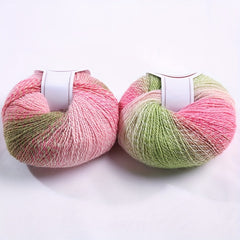 Rainbow Gradient Dyed Wool Yarn 1.7oz