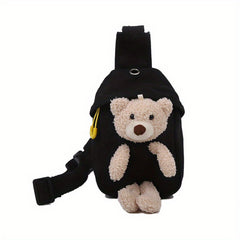 Kids Cartoon Bear Chest Bag Mini Canvas Coin Purse