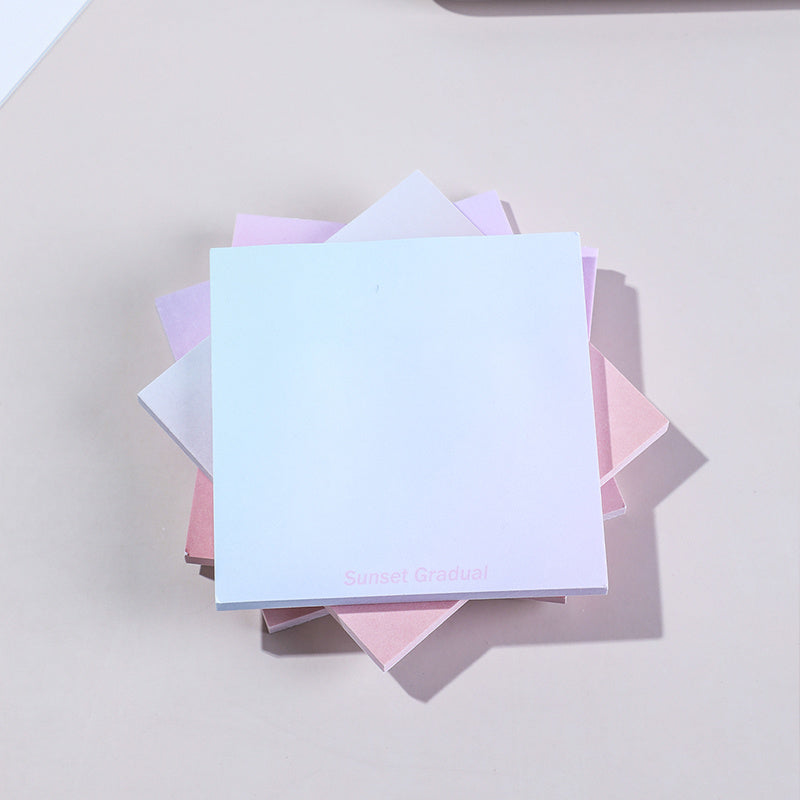 4pcs Gradient Sticky Notes 3x3 Inch 50 Sheets Each