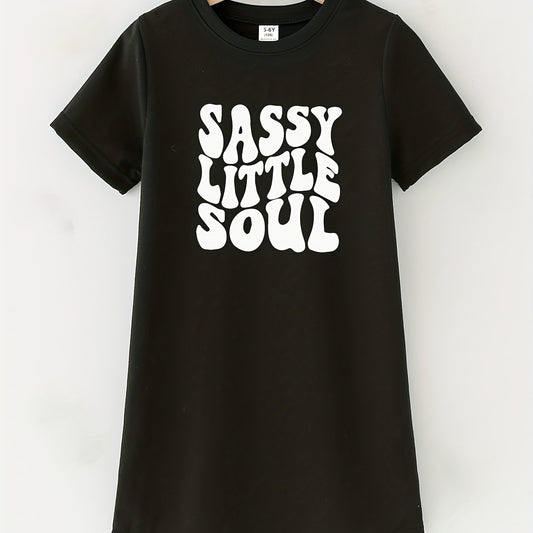 Toddler Girls SASSY LITTLE SOUL Graphic T Shirt Dress