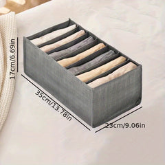 Wardrobe Clothes Organizer With Handle Clothes Separation Storage Box