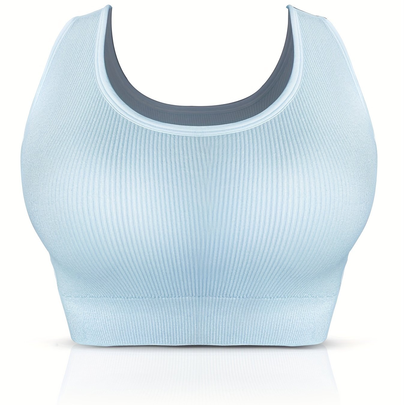 Plus Size Seamless Wireless Comfort Bra With Pads