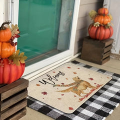 Eucalyptus Leaf Door Mat Non Slip Durable Entrance Mat