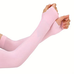 Arm Sleeves Ice Silk Outdoor Cycling Hiking Gloves Sun UV Protection