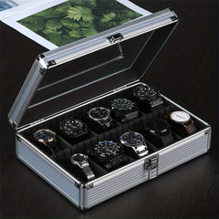 24 Slot Aluminum Watch Storage Display Box