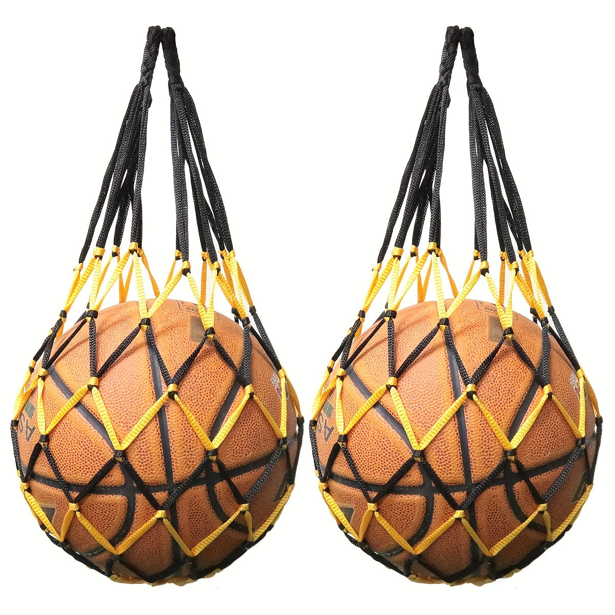 2PCS Basketball Net Bag Soccer Football Mesh Storage Sports Ball Bag