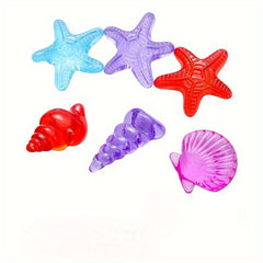 12pcs Acrylic Ocean Gemstone Toys Sea Life Shell Conch Gemstone Toys