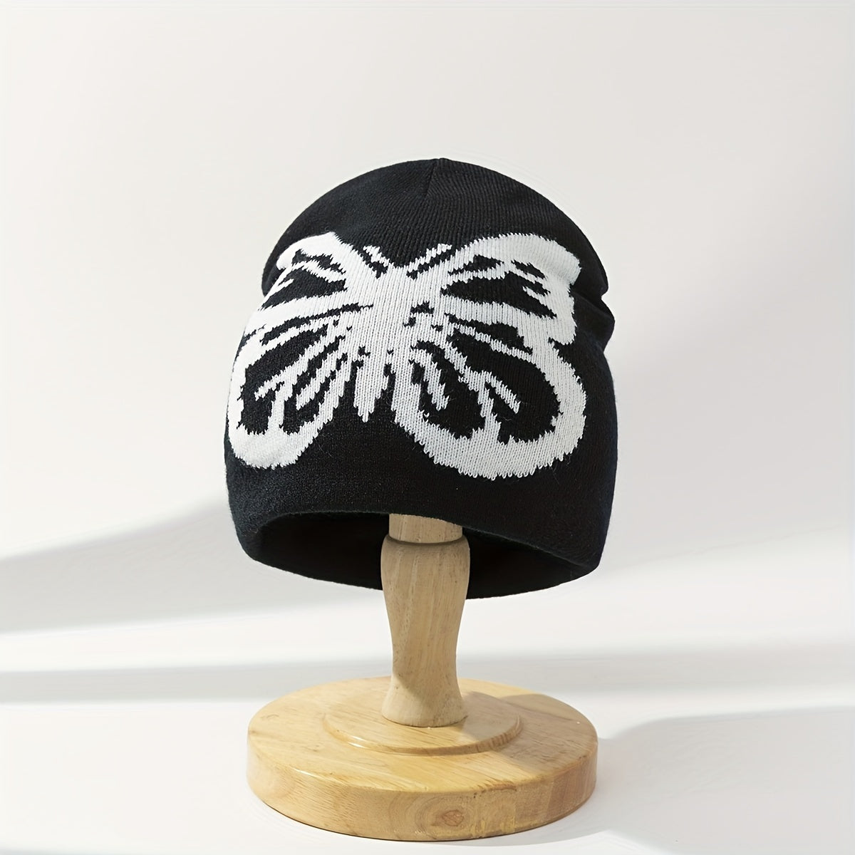 Men's Jacquard Butterfly Beanie Knitted Hat