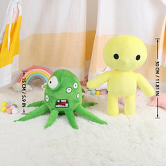 Wobbly Life Plush Toy Green Octopus Stuffed Doll Soft Fabric for Gamers