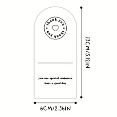 50pcs Envelopes Seal Gift Packaging Box Retail Bag Box Seal Stickers Rectangle