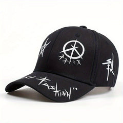 Pentagram Graffiti Baseball Cap Hip Hop Block Cotton Dad Hats