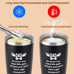 Dad Birthday & Christmas Gift 20oz Stainless Steel Coffee Cup