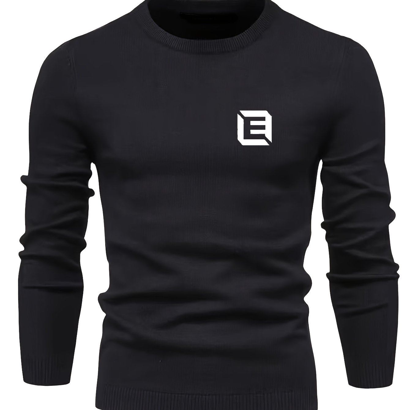 Men's Knitted Sweater Active Mid Stretch Slim Fit Warm Pullover