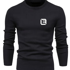 Men's Knitted Sweater Active Mid Stretch Slim Fit Warm Pullover