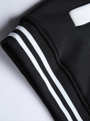 Men's 'BEAR' Print Lightweight Fleece Baseball Jacket