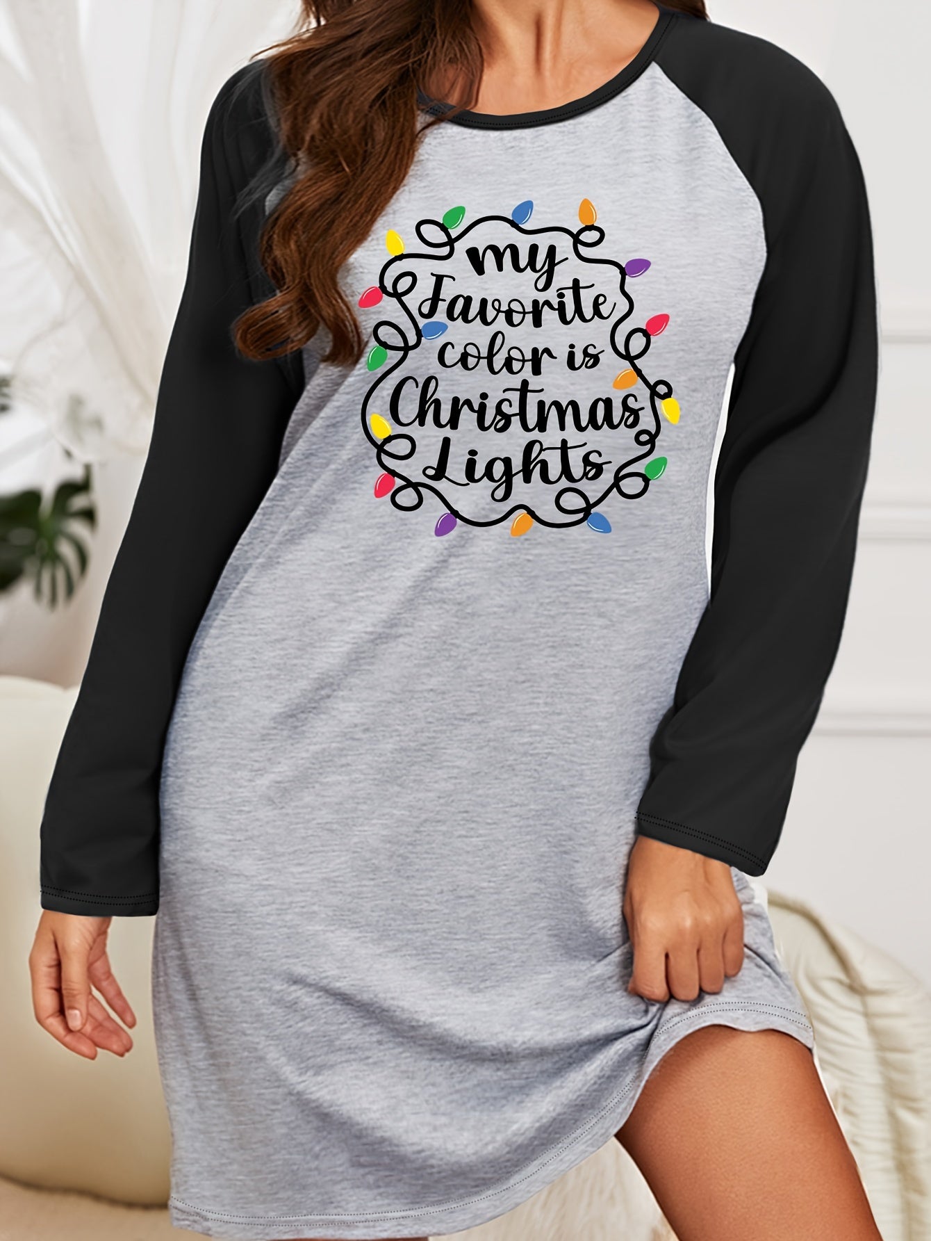 Christmas Nightdress Women's Tee Sleep Dress