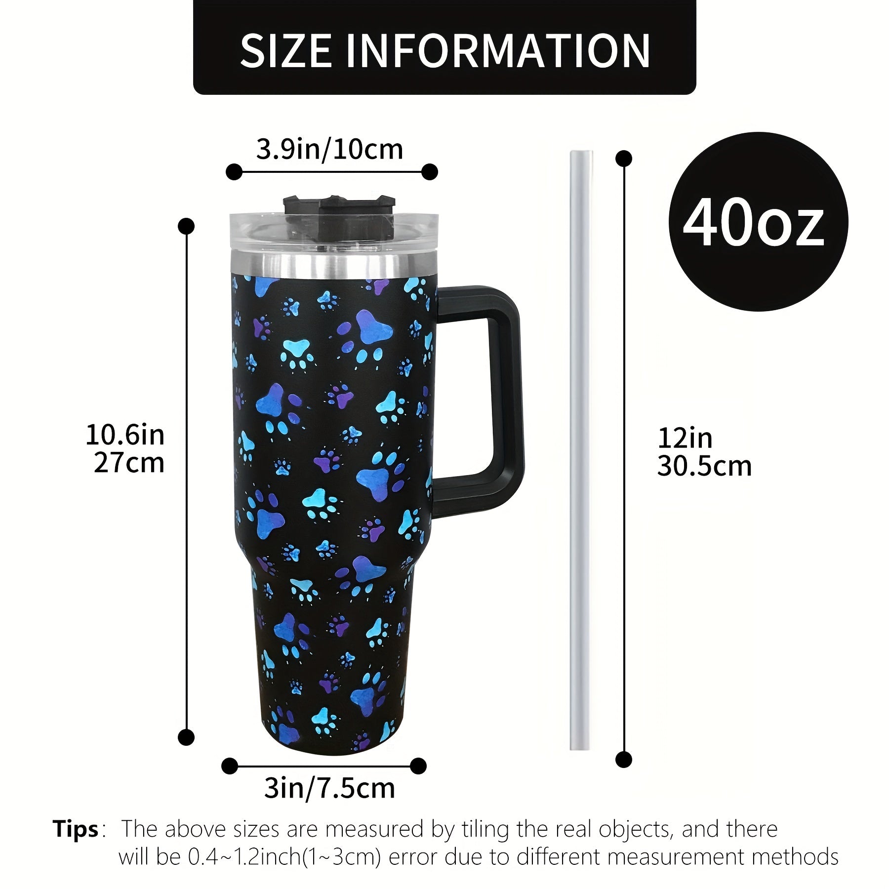Colorful Ice Tumbler with Straw and Handle for Outdoor Activities