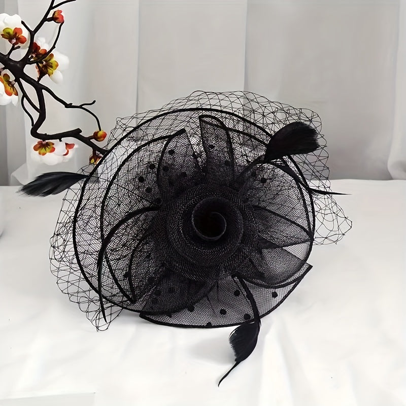 Female Mysterious Gauze Hair Clip Lady Hair Accessories Headband