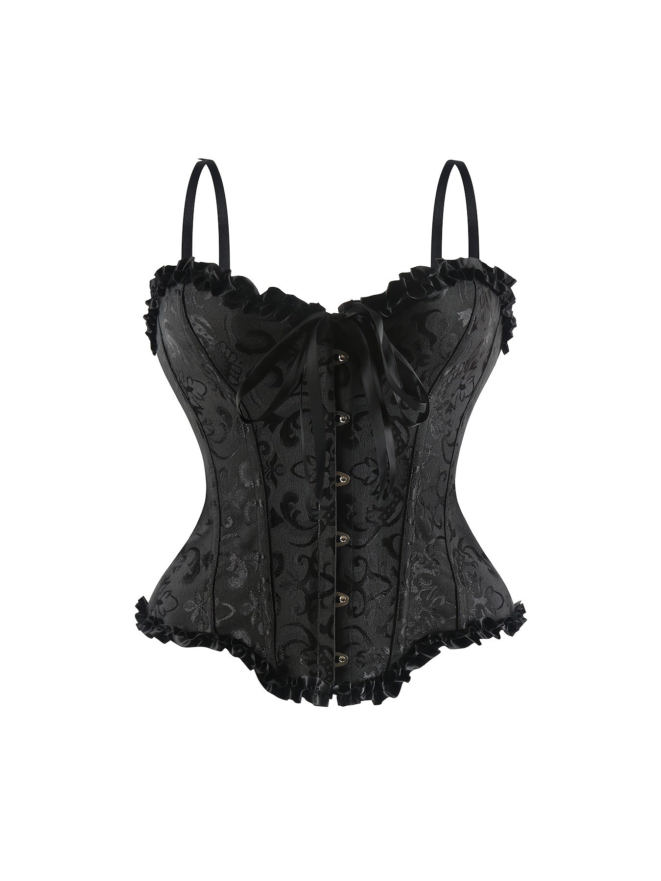 Sleeveless Lace Up Corset Bustier Body Shaper Lingerie