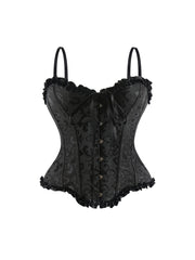 Sleeveless Lace Up Corset Bustier Body Shaper Lingerie