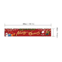 Large Merry Christmas Banner - Outdoor and Indoor Decoration