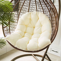 Rattan Bassinet Chair Cushion, Removable Washable Swing Seat Large Cushion