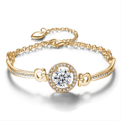 Rhinestone Chain Bracelet Girls Decorative Accessories