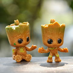 4pcs Groot PVC Action Figures Desk Decor Anime Inspired Collectible