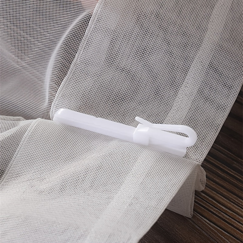 20pcs Plastic Curtain Hooks Adjustable Curtain Clip Hook