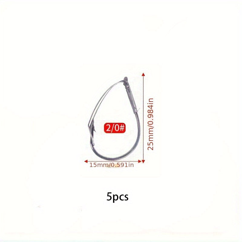 Anti Hanging Fish Hook with Worm Lure Small Accessory