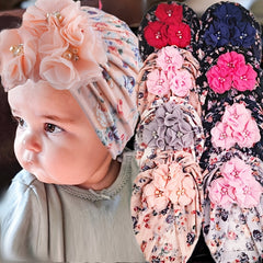 Baby Girl Flower Beads Cap Hair Accessories