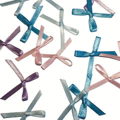 40pcs Mixed Mini Bow Ribbon Bow for Party Decoration DIY