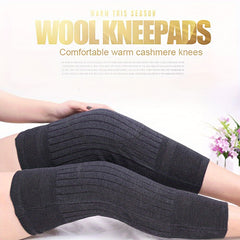 2pcs Winter Thickened Warm Knee Pads Wool Leg Sleeves Joint Protection
