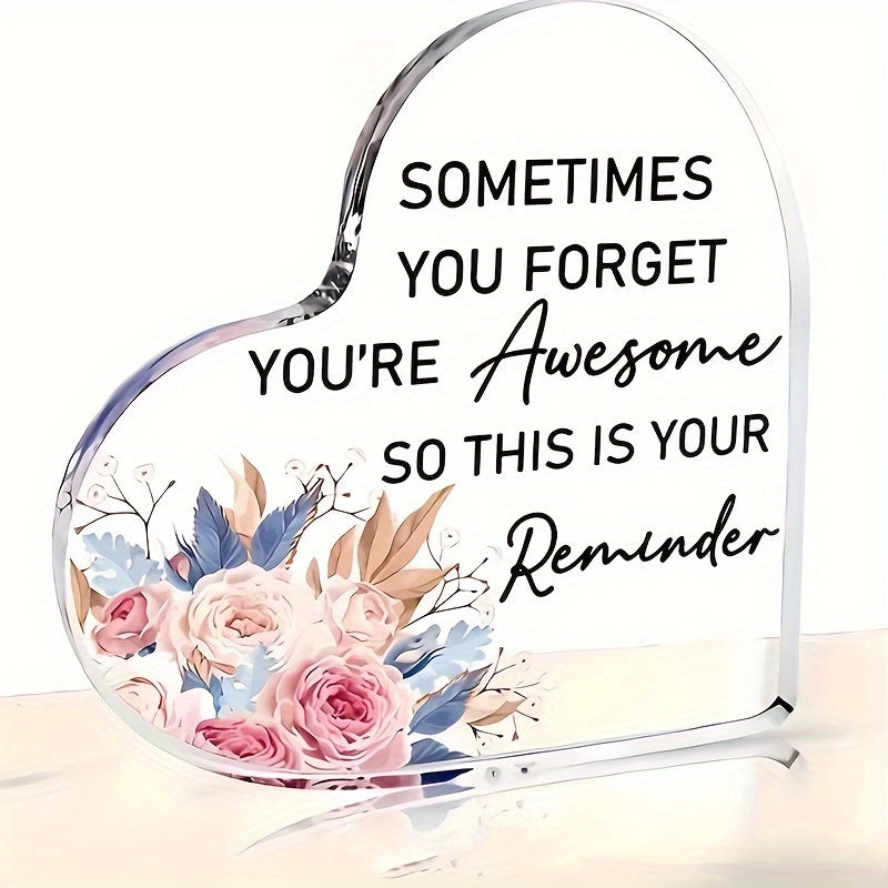 Acrylic Heart Ornaments Inspirational Decor for Events