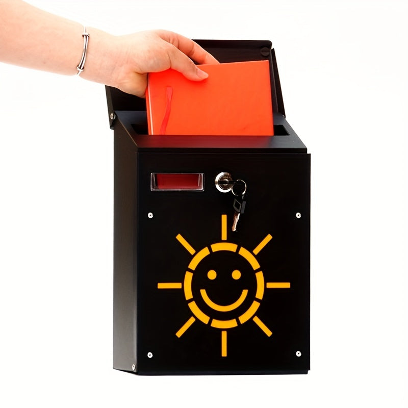 Outdoor Suggestion Box with Lock Letter Box Green