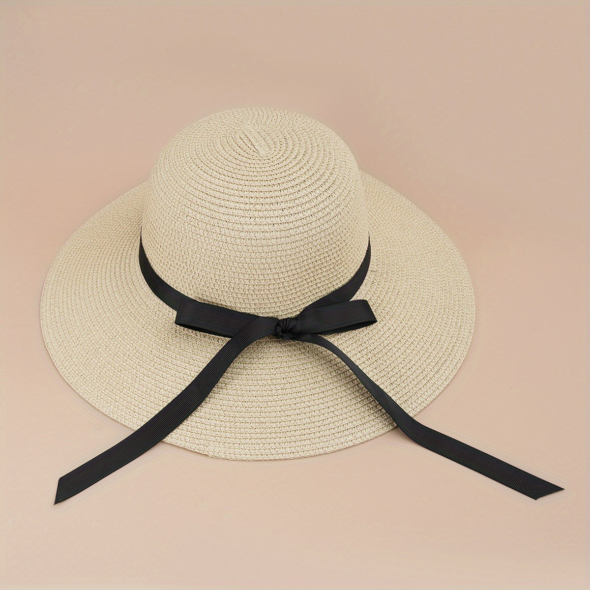 Foldable Straw Hat All-match Beach Sun Bucket Hat