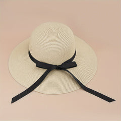 Foldable Straw Hat All-match Beach Sun Bucket Hat