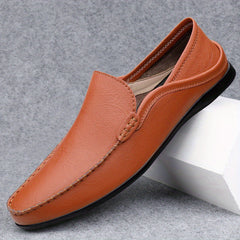 Men's Lightweight Faux Leather Loafer Shoes