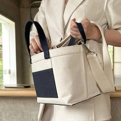 Cartoon Bear Polyester Tote Bag Large Capacity Casual Outing Mommy Handbag