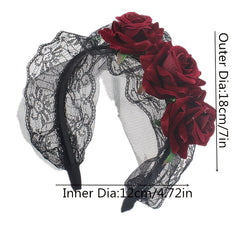 Girl s Halloween Rose Flower Headband For Children