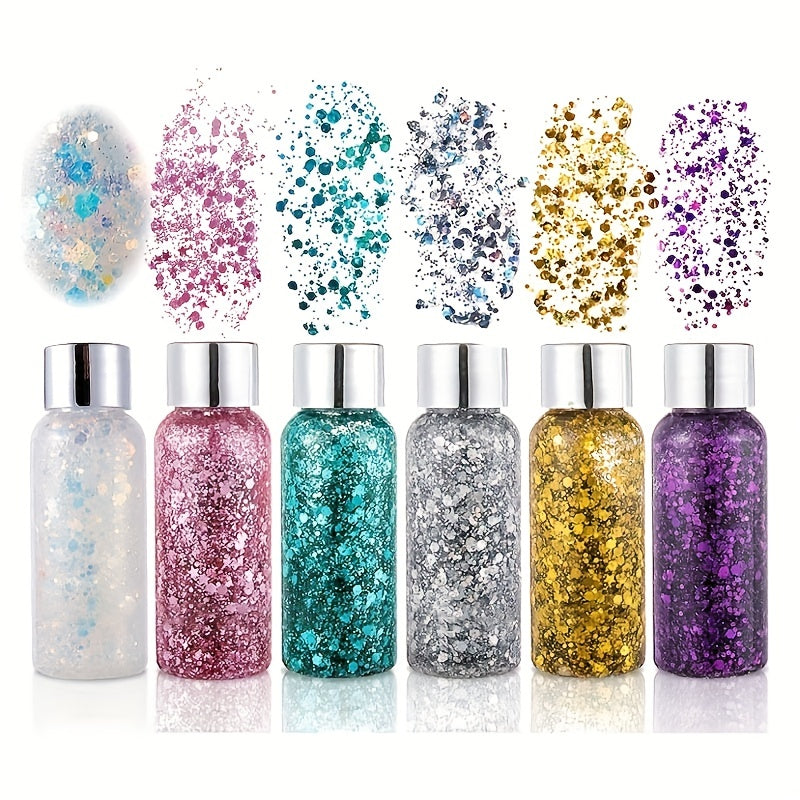 Glitter Body Gel Long Lasting Sequin Sparkling Cream