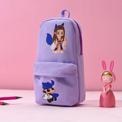 Girl Heart Canvas Pencil Case Large Capacity Cartoon Anime Opening Season Gift