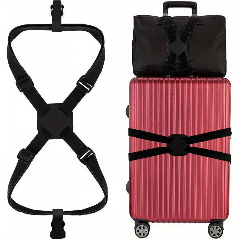 Adjustable Elastic Luggage Strap with Buckles for Baggage