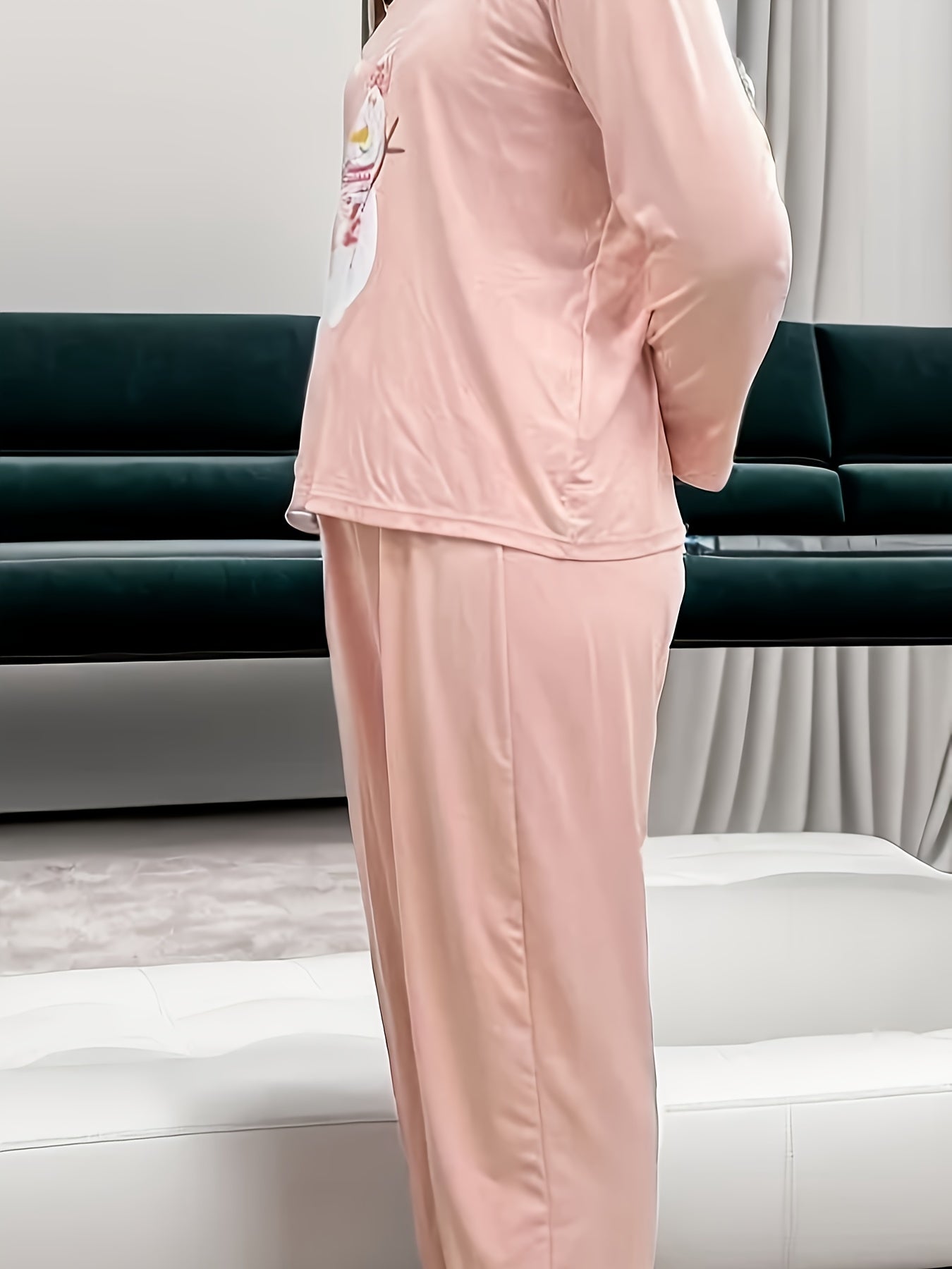 Snowman Print Christmas Loungewear Set