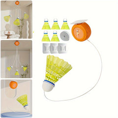 Badminton Trainer For Indoor Outdoor Exercise with 6 Balls