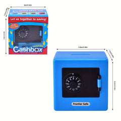 Mini Safe Piggy Bank Cartoon Deposit Bank Money Saving Box For Kids