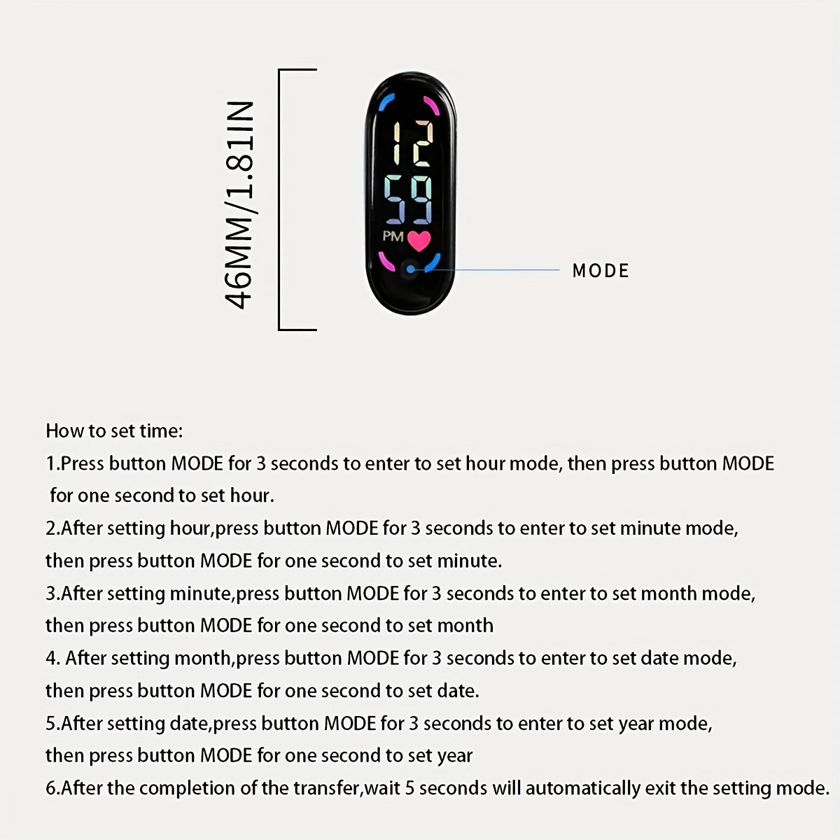 Touch Screen Tracker Silicone Sports Watch for Kids