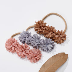Flowers Elastic Headband Hairband Hair Accessories For Girls